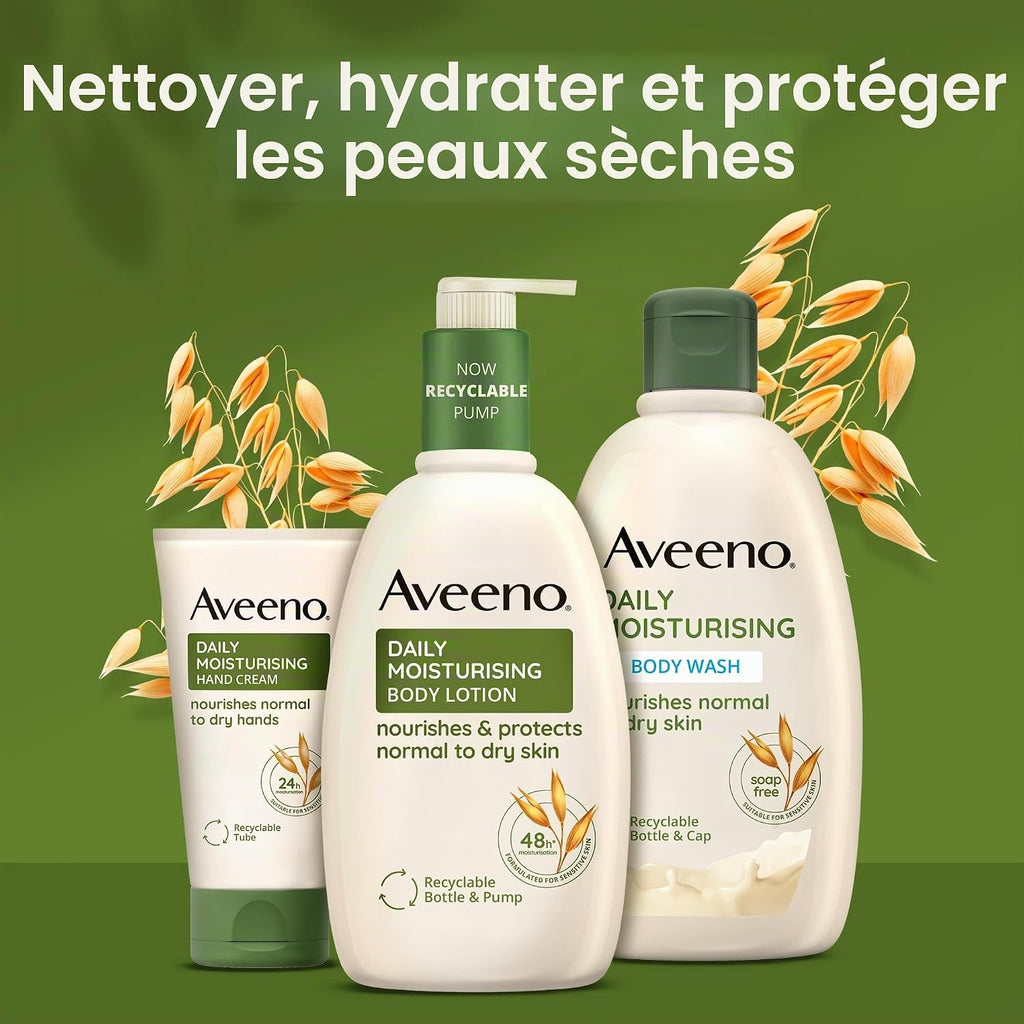 Lot De 3 Lotions Hydratantes Quotidiennes Pour Le Corps (3 X 500 Ml), Lotion Hydratante Enrichie En Flocons D'Avoine Colloïdale Nourrissante, Crème Hydratante Douce Pour Le Corps Adaptée Aux